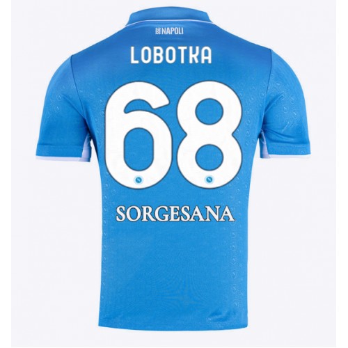 Fotbalové Dres SSC Napoli Stanislav Lobotka #68 Domácí 2024-25 Krátký Rukáv